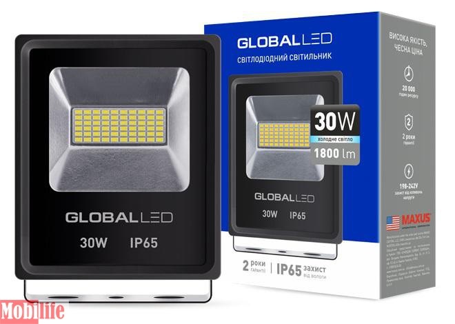Прожектор светодиодный (LED) Global 30W 5000K (1-LFL-003) - 550431