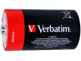 Батарейка Verbatim D LR20 2шт Premium Alkaline Цена 1шт