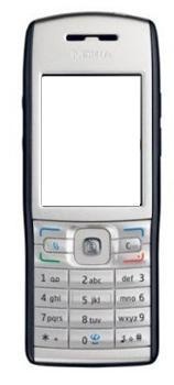 Корпус для Nokia E60 серебро - 201514