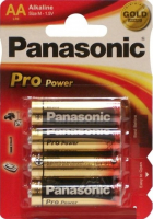 Батарейка Panasonic AA LR06 Pro Power Alkaline 4шт LR06XEG4BP Цена упаковки.
