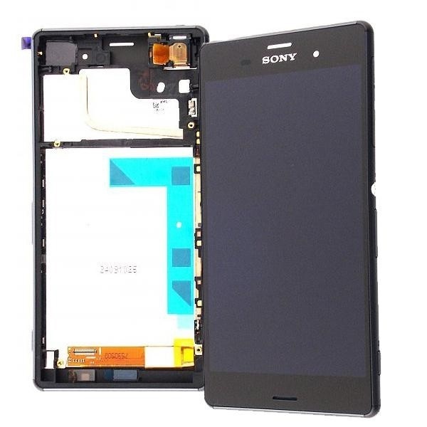 Дисплей для Sony D6603 Xperia Z3, D6643 с сенсором и рамкой Черный - 546371