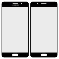 Стекло дисплея для ремонта Samsung A710 Galaxy A7 (2016), A710f, A710fd, A710m, A710y черный