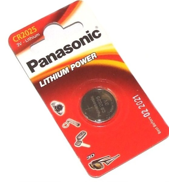 Батарейка Panasonic CR2025 bat 3B Lithium 1шт CR-2025EL1B - 532614