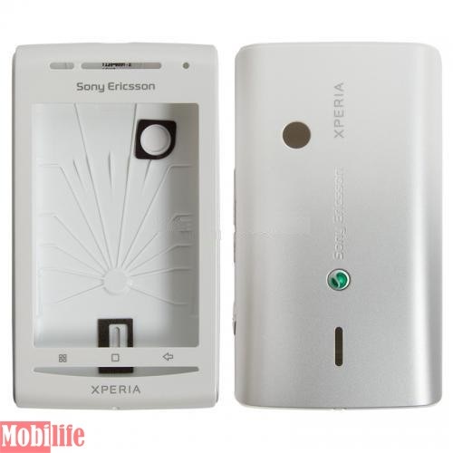 Корпус для Sony Ericsson Xperia E15i X8 серебристый - 534296