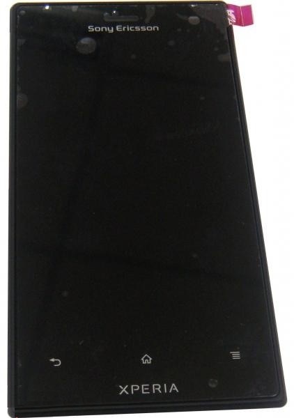 Дисплей для Sony LT26W Xperia acro S с сенсором и рамкой черный - 544328