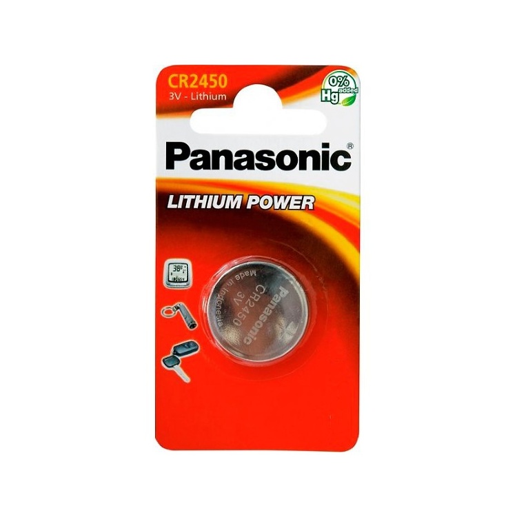 Батарейка Panasonic CR2450 1шт Lithium1 - 535097
