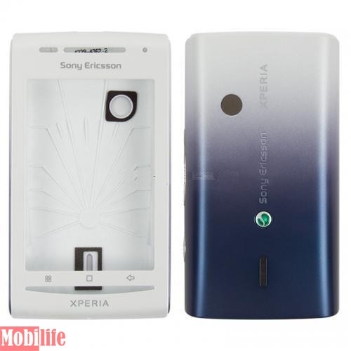 Корпус для Sony Ericsson Xperia E15i X8 синий - 534297