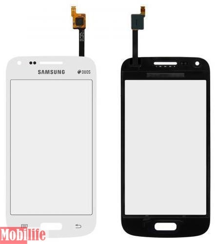 Сенсорное стекло (тачскрин) для Samsung G350 Galaxy Star Advance Duos Серый Белый Rev13