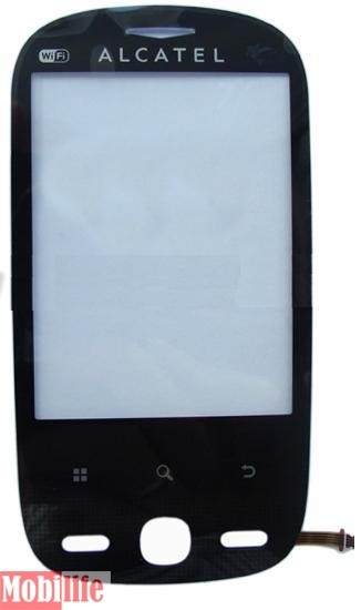Сенсорное стекло (тачскрин) для Alcatel OneTouch 890 черный