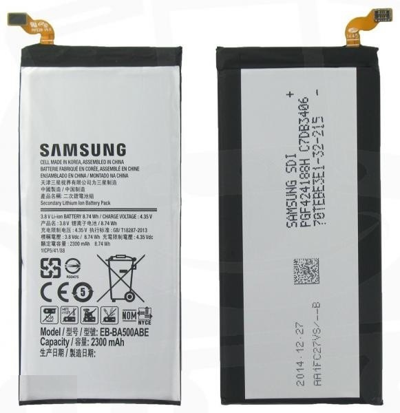 Аккумулятор для Samsung Galaxy A5 2015, A500 EB-BA500ABE 2300mAh Оригинал - 545085