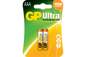Батарейка GP AAA LR03 ULTRA 2шт Цена за 1 елемент. 24AU-U2
