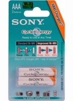 Аккумулятор Sony AAA, R03 800 mAh 2шт NHAAAB2K Цена 1шт.