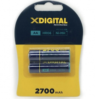 Аккумулятор X-DIGITAL AA HR06 Ni-MH 2700mAh 2шт. Цена за 1 елемент
