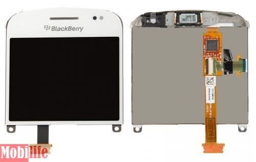 Дисплей для Blackberry 9900, 9930 с сенсором белый - 536410