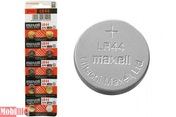 Батарейка часовая Maxell AG13 (LR44, G13, A76, GP76A, 357, SR44W) 10шт Цена за 1 елемент - 528631