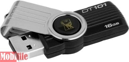 USB флешка Kingston 16 Gb DataTraveler 101 G2 Черный DT101G2/16GB - 539362