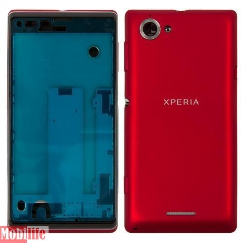 Корпус для Sony C2104 S36 Xperia L, C2105 S36h Xperia L красный - 536612