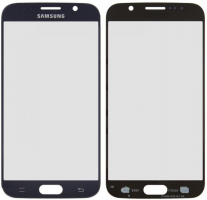 Стекло дисплея для ремонта Samsung G920 Galaxy S6 синий
