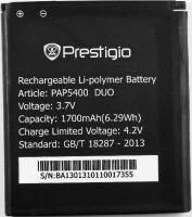 Аккумулятор для Prestigio MultiPhone PAP5400, PSP5400 1700mAh