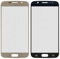 Стекло дисплея для ремонта Samsung G920 Galaxy S6 золотистый