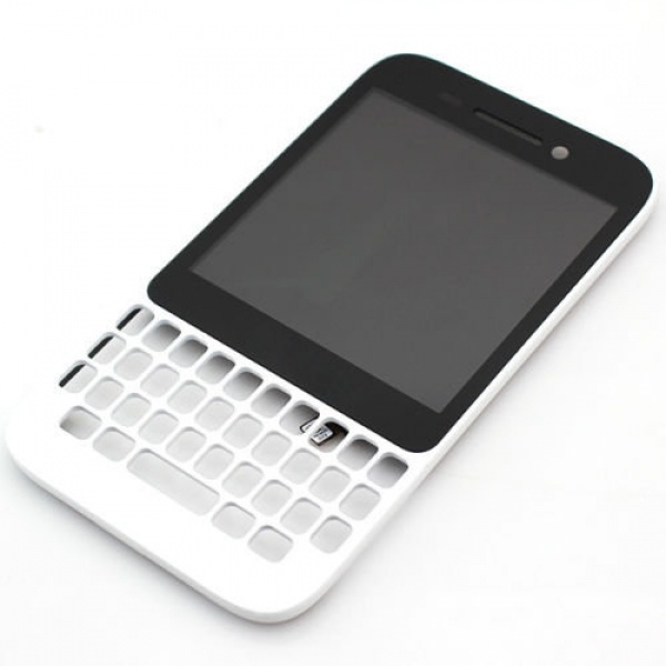 Дисплей для Blackberry Q5 с сенсором и рамкой белый - 536413