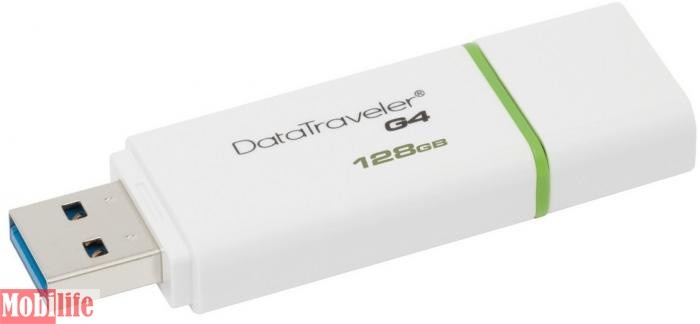 USB флешка Kingston 128 GB DataTraveler G4 USB 3.0 Green DTIG4/128GB - 539365