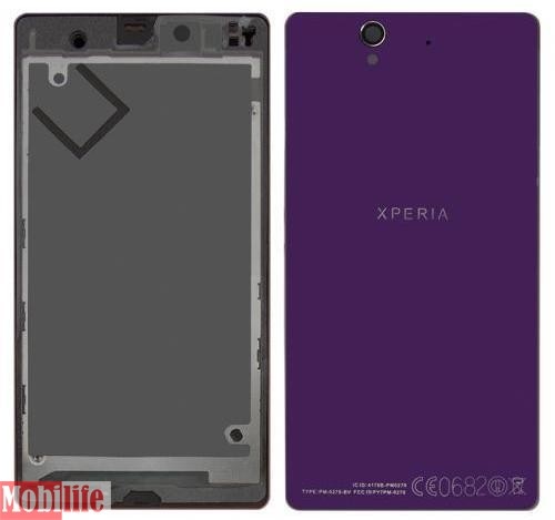 Корпус Sony C6602 L36h Xperia Z, C6603 L36i, C6606 L36a фиолетовый - 536616