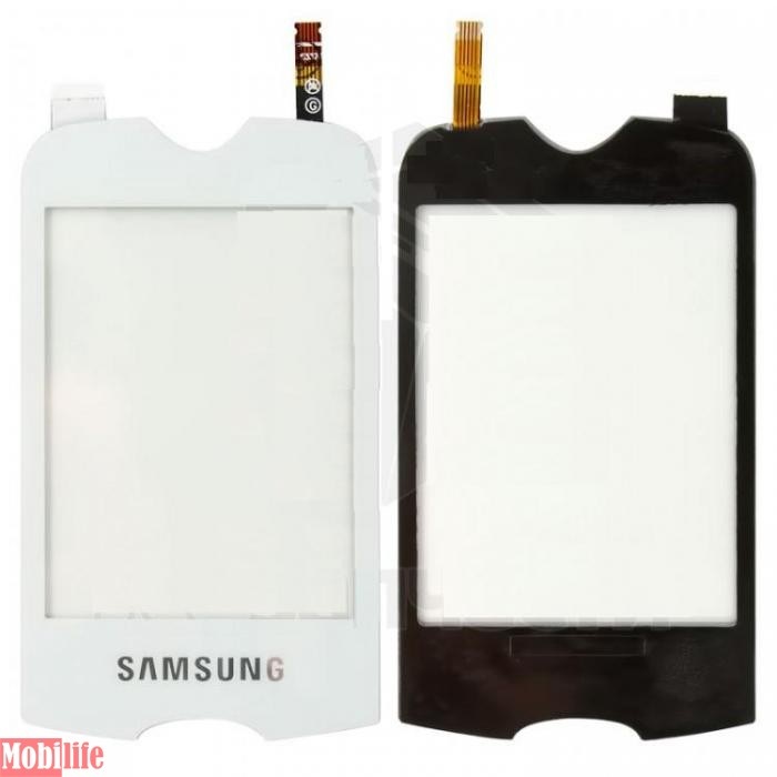 Сенсорное стекло (тачскрин) для Samsung S3370 белый OR