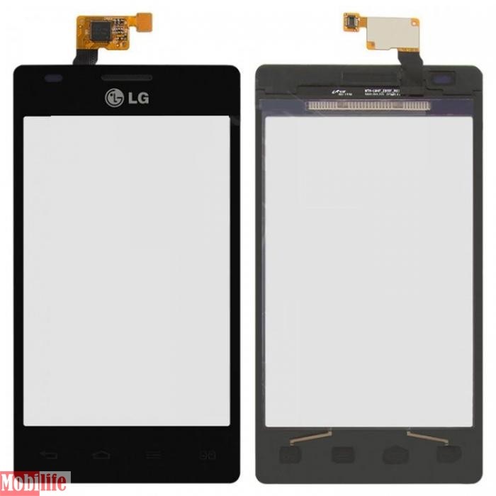 Сенсорное стекло (тачскрин) для LG Optimus L5 E615 черный оригинал