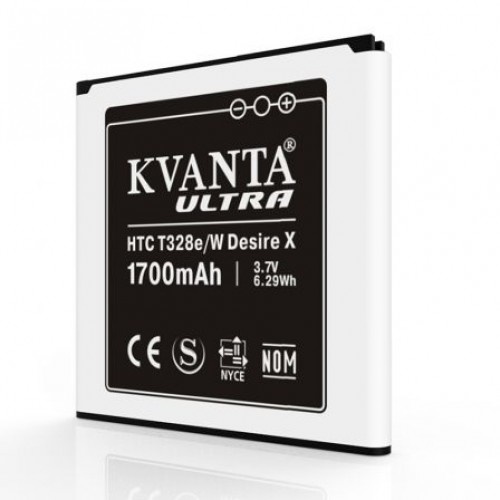 Аккумулятор Kvanta Ultra HTC Desire V, Desire X, Desire VC T328w,T328e, T328D BA S800 1700mAh - 537814