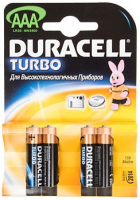 Батарейка Duracell AAA LR03 bat Alkaline 4шт Turbo Цена упаковки.