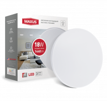 Світильник світлодіодний (Led) Maxus LCL 18W 4100K (коло) 1-MAX-01-LCL-1841 C