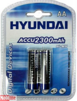 Аккумулятор Hyundai R06 AA 2шт 2300 mAh Ni-MH Цена 1шт.