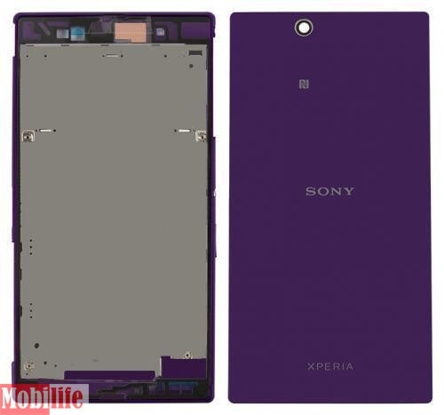 Корпус для Sony C6802 XL39h Xperia Z Ultra, C6806 Xperia Z Ultra, C6833 Xperia Z Ultra, фиолетовый - 536619