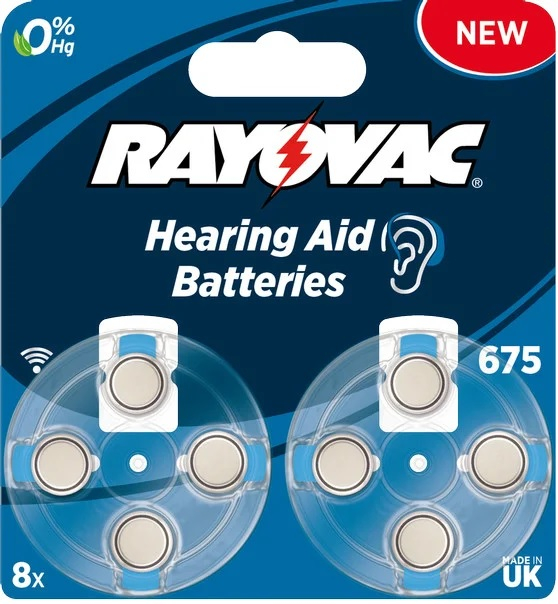 Батарейка для слуховых апаратов Rayovac zinc-air 675 (PR675, ZA675, p675, s675, DA675, 675DS, PR44, HA675, 675AU, AC675) Цена за 1 елемент. - 544599