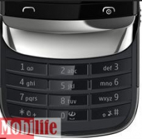 Клавиатура (кнопки) Nokia C2-03, C2-06, C2-08 Черная
