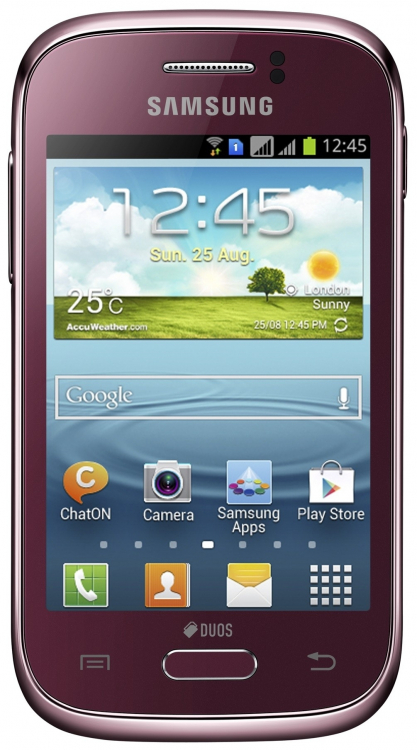 Samsung S6312 Duos Galaxy young wine red - 