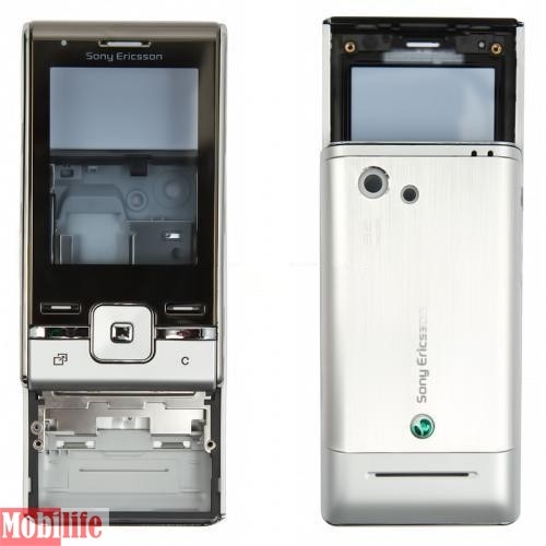 Корпус для Sony Ericsson T715 серебристый - 534320