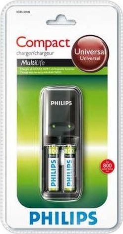 Зарядное устройство Батарейка Philips MultiLife SCB1235NB 2хААА 800mAh - 528645