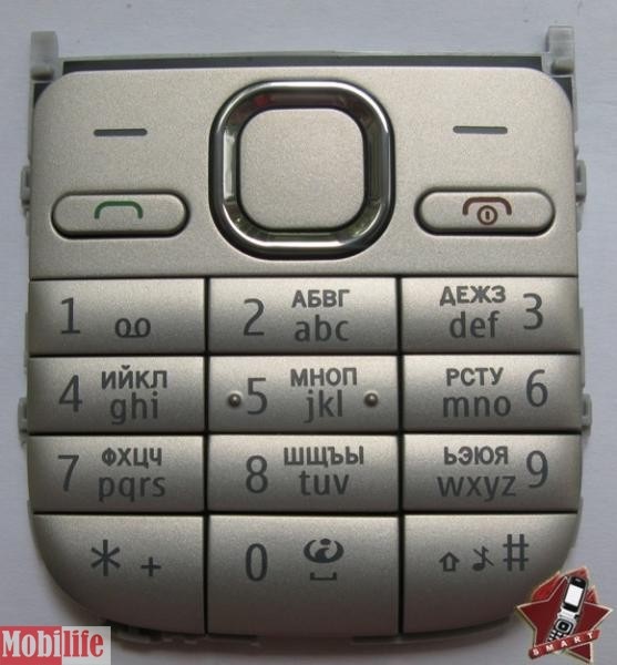 Клавиатура (кнопки) Nokia C2-01 Белый - 515061