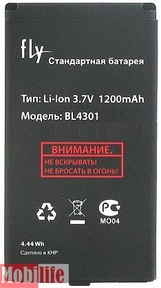 Оригинальный аккумулятор для Fly DS110 BL4301 Li-Ion 1200mAh - 529144