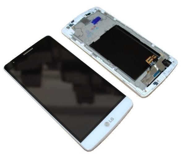 Дисплей для LG G3 mini D722, D722K, D722V, D724, D725, D728 с сенсором и рамкой белый - 544706