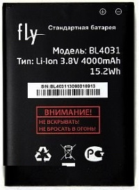 Аккумулятор для Fly BL4031 IQ4403 3000mAh, Оригинал - 537526