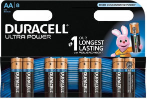 Батарейка Duracell AA LR06 MN1500 bat Alkaline 8шт Ultra Power Ціна за 1 елемент