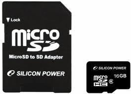 Silicon Power 16 GB microSDHC class 10 + SD Adapter - 115605