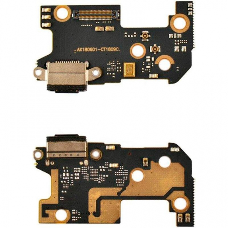 Шлейф Xiaomi Mi8 Плата разъема USB Type-C, зарядки - 563723