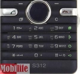 Клавиатура (кнопки) для Sony Ericsson S312 Черная - 524967