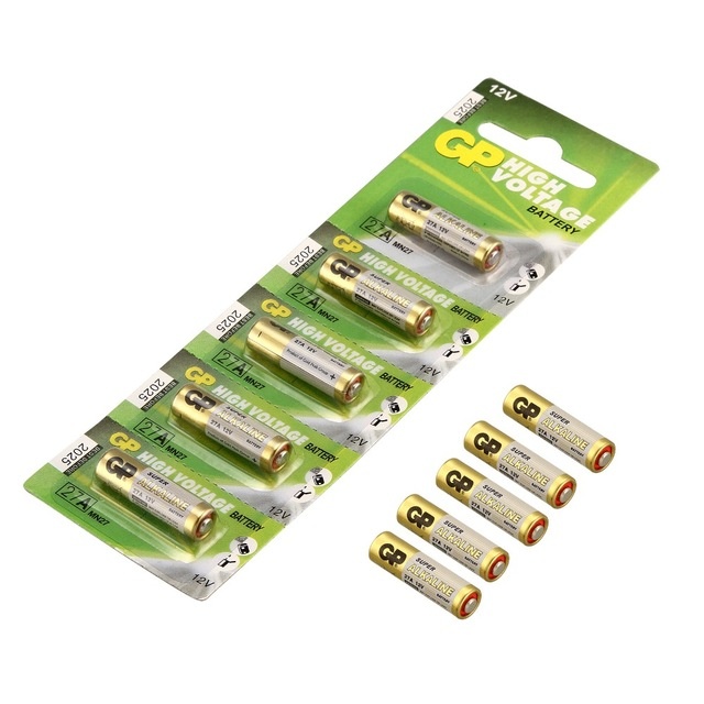 Батарейка GP A27, 27A-U5 5шт Цена за 1 елемент - 556862