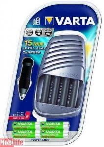 Зарядний пристрій VARTA Power 15 Min Ultra Fast Charger 4хАА 2400 mAh 57075201441 - 528650 Зарядний пристрій VARTA Power 15 Min Ultra Fast Charger 4хАА 2400 mAh 57075201441 - 528650