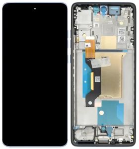 Дисплей Motorola XT2503 Moto Edge 60 Fusion с сенсором и рамкой, (Zephyr) pink, оригинал - 926533